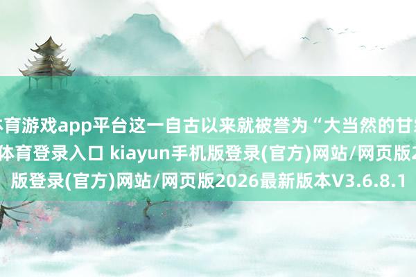 体育游戏app平台这一自古以来就被誉为“大当然的甘霖”的甜品-开·云app体育登录入口 kiayun手机版登录(官方)网站/网页版2026最新版本V3.6.8.1